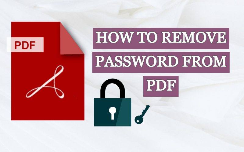 How to remove password from pdf