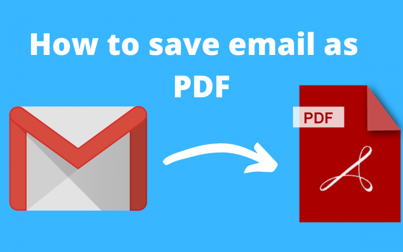 How to save email as pdf