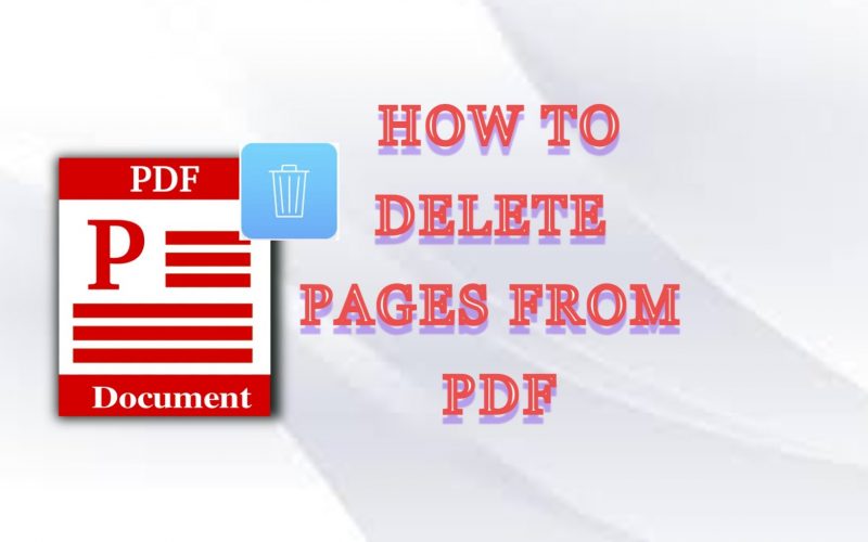 How to delete pages from pdf