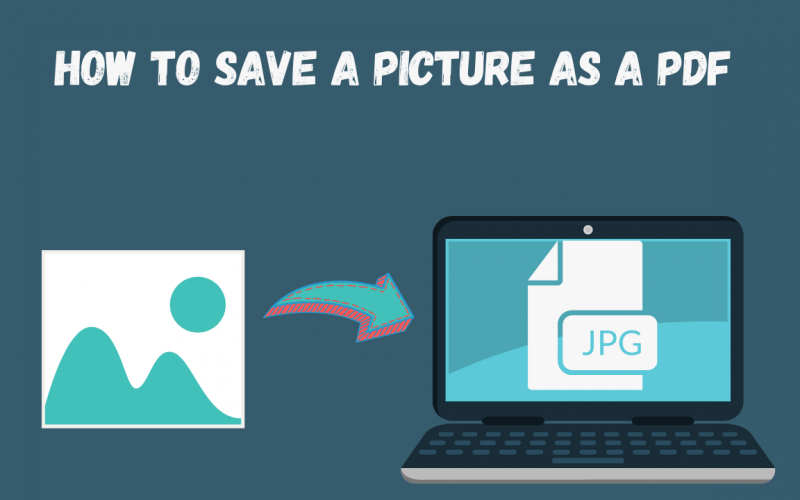 How to save a picture as a pdf