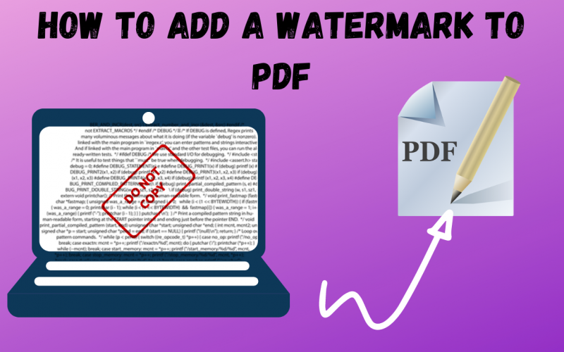 How to Add a watermark to PDF