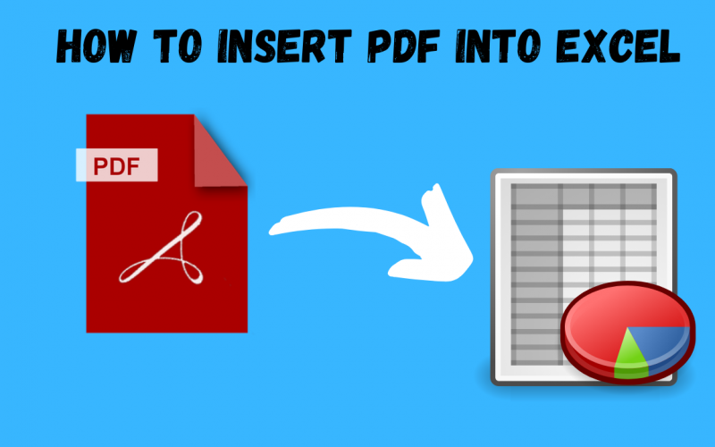 How to insert pdf into excel