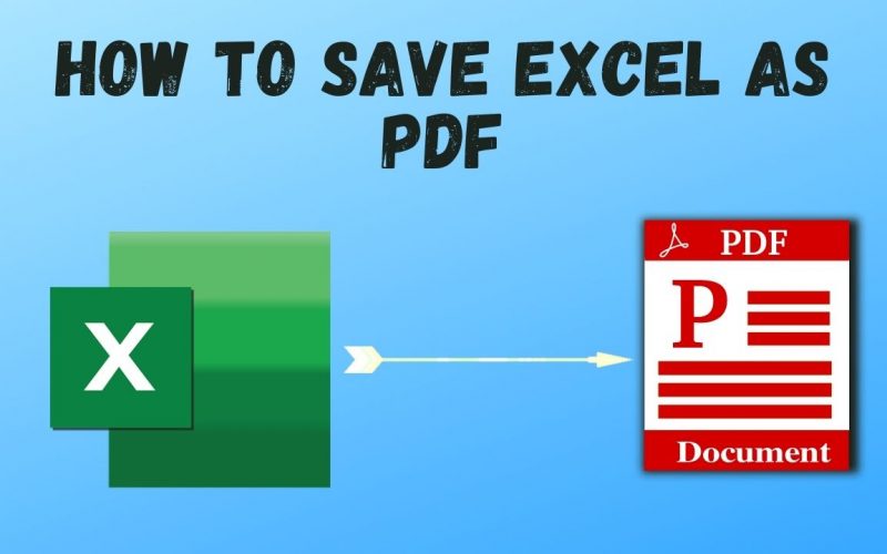 How To Save Excel As PDF