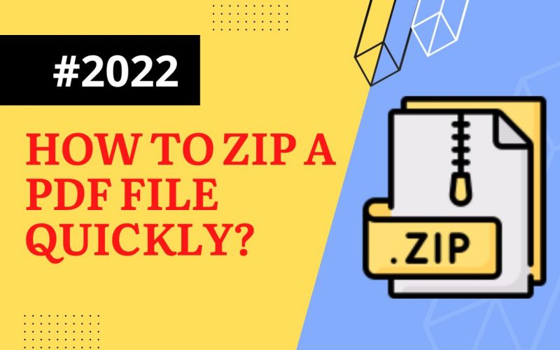How To Zip A PDF File